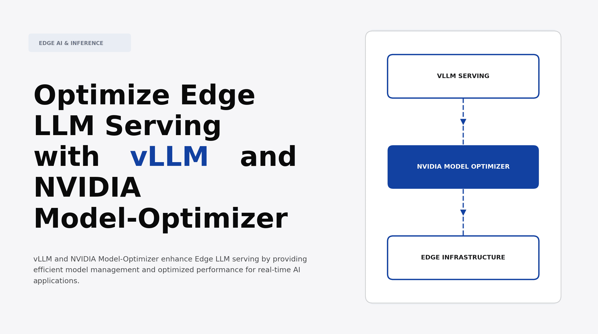 Optimize Edge LLM Serving with vLLM and NVIDIA Model-Optimizer