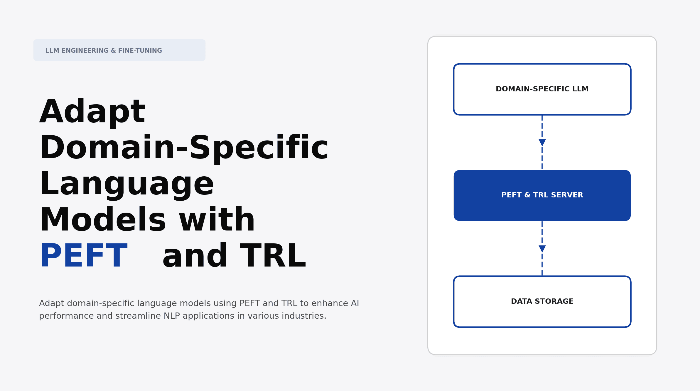 Adapt Domain-Specific Language Models with PEFT and TRL