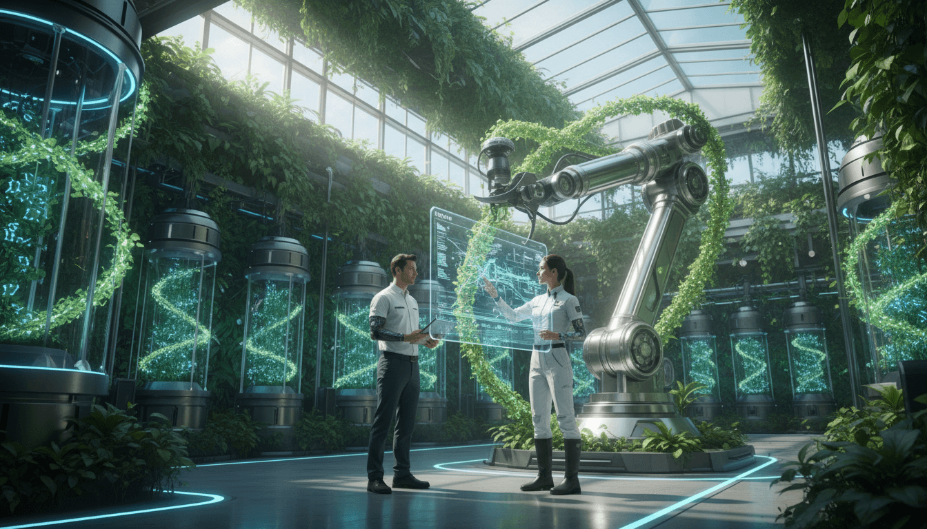 AI Future Human Augmented Plants