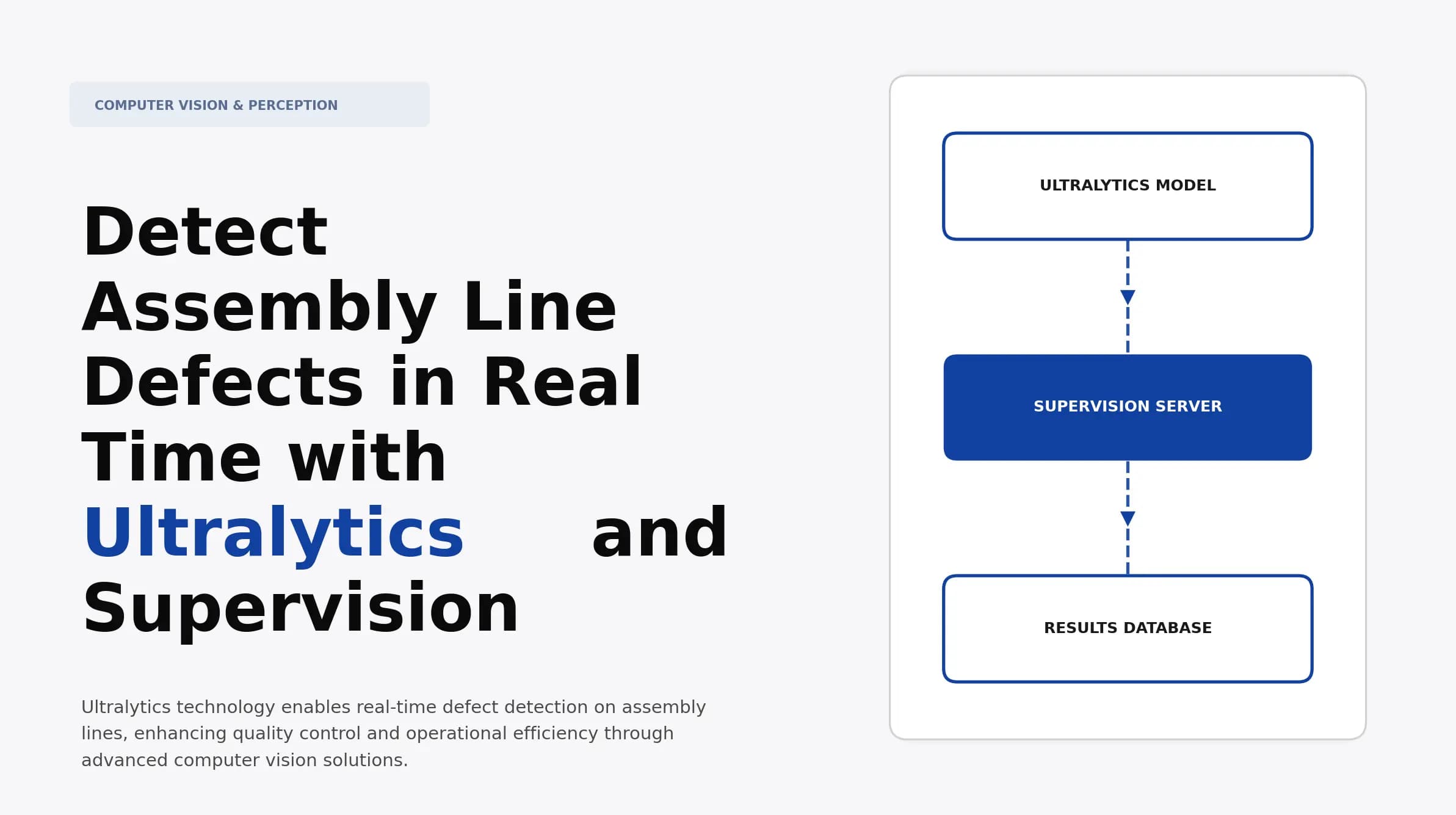 Detect Assembly Line Defects in Real Time with Ultralytics and Supervision