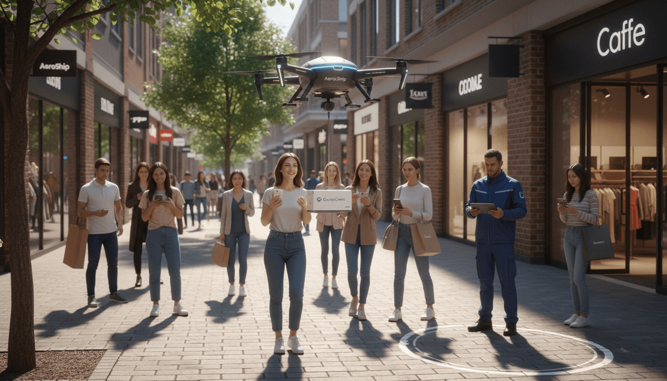 Ecommerce Innovation AI Drone Delivery