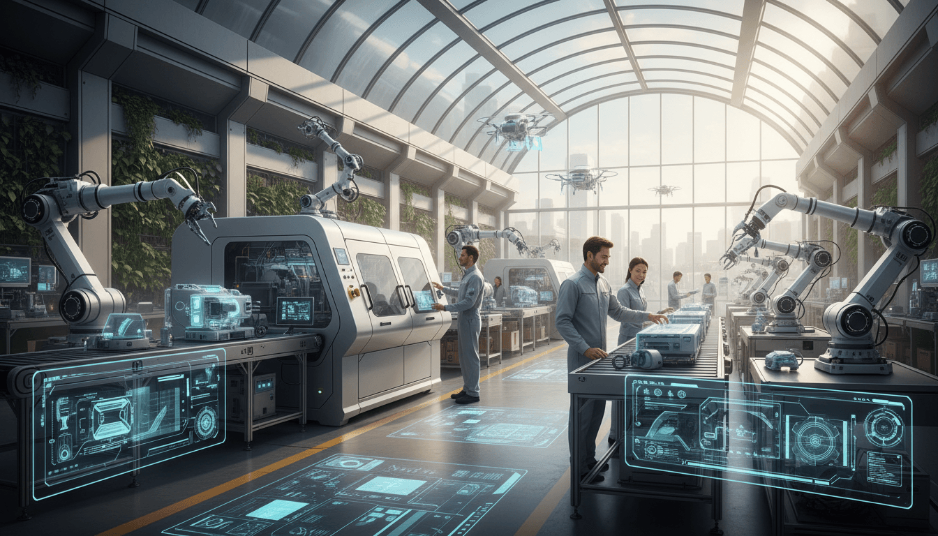 Future Vision AI Manufacturing Harmony